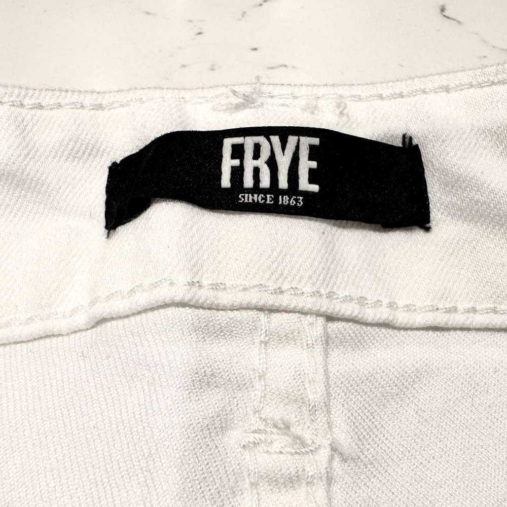Frye Women’s High-Rise White Amari Cropped Jeans Size 12 NWOT - Picture 7 of 13